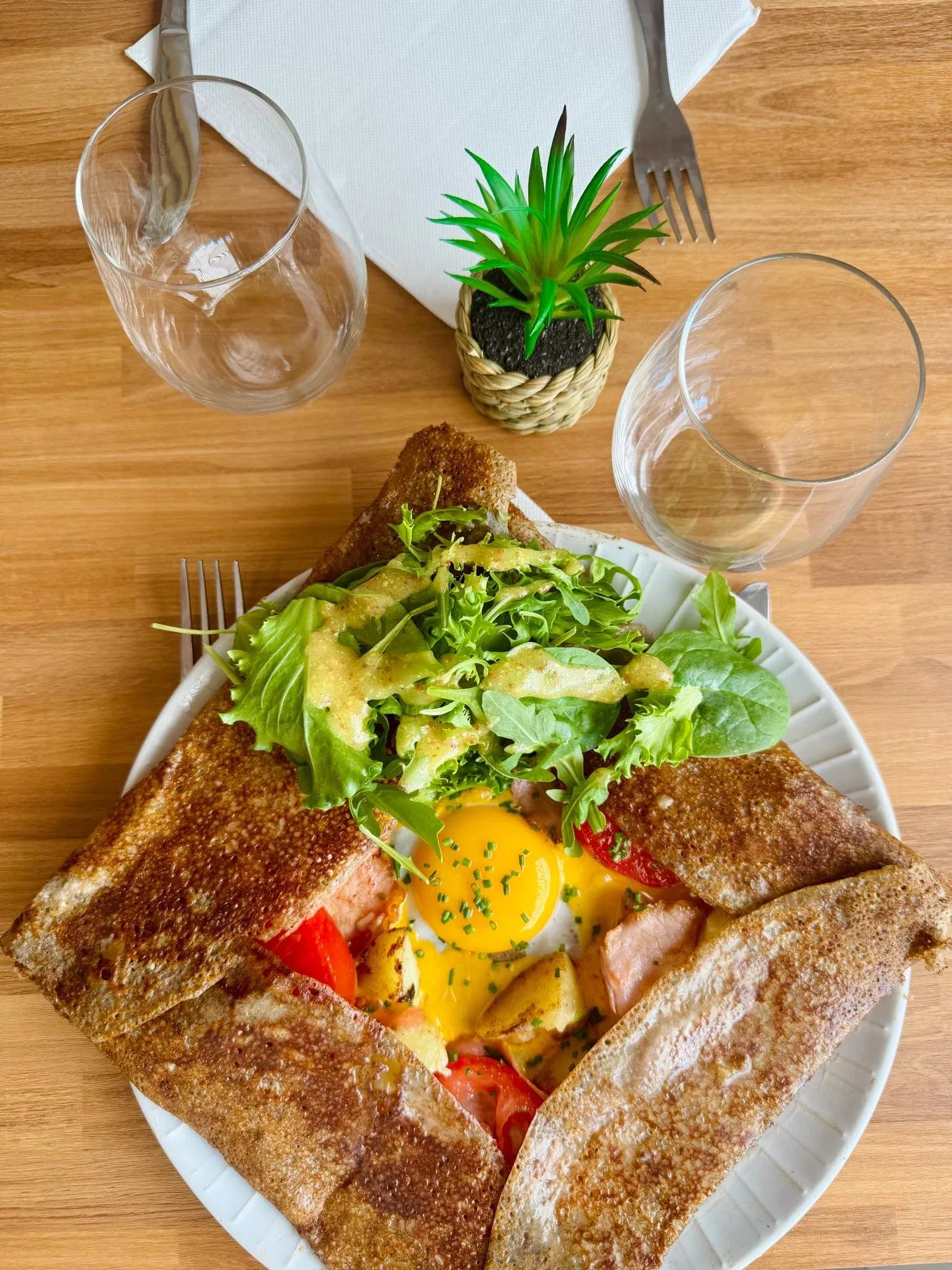 Galette bretonne préparée dans le Morbihan